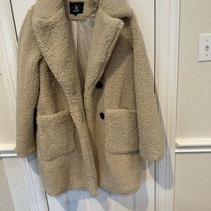 Cozy Sherpa Coat with Pockets